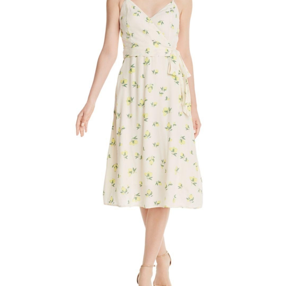 Bloomingdale's Aqua Faux Wrap Dress NWT - Picture 2 of 5